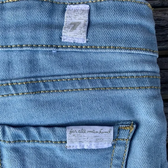 For All Mankind girls Denim short outfit Size 24 Months - Picture 6 of 7